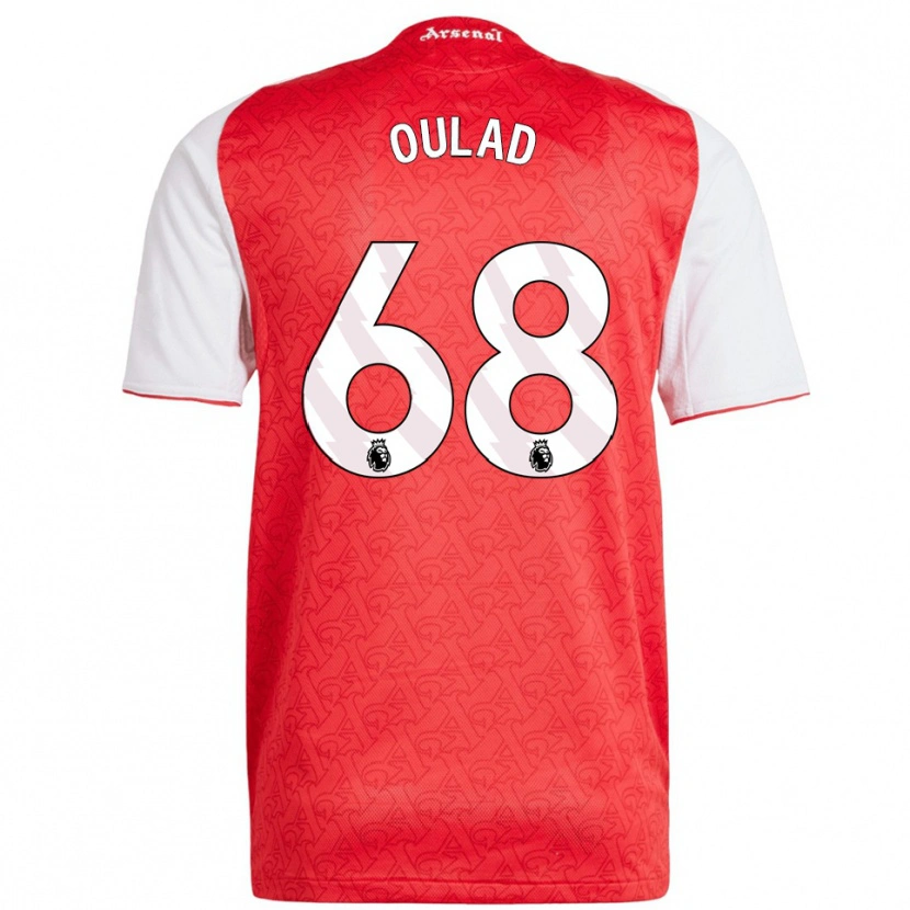 Danxen Heren Salah-Eddine Oulad M'hand #68 Rood Wit Thuisshirt Thuistenue 2025/26 T-Shirt