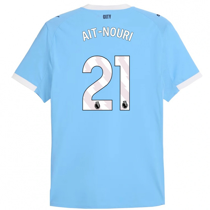 Danxen Heren Rayan Aït-Nouri #21 Hemelsblauw Wit Thuisshirt Thuistenue 2025/26 T-Shirt