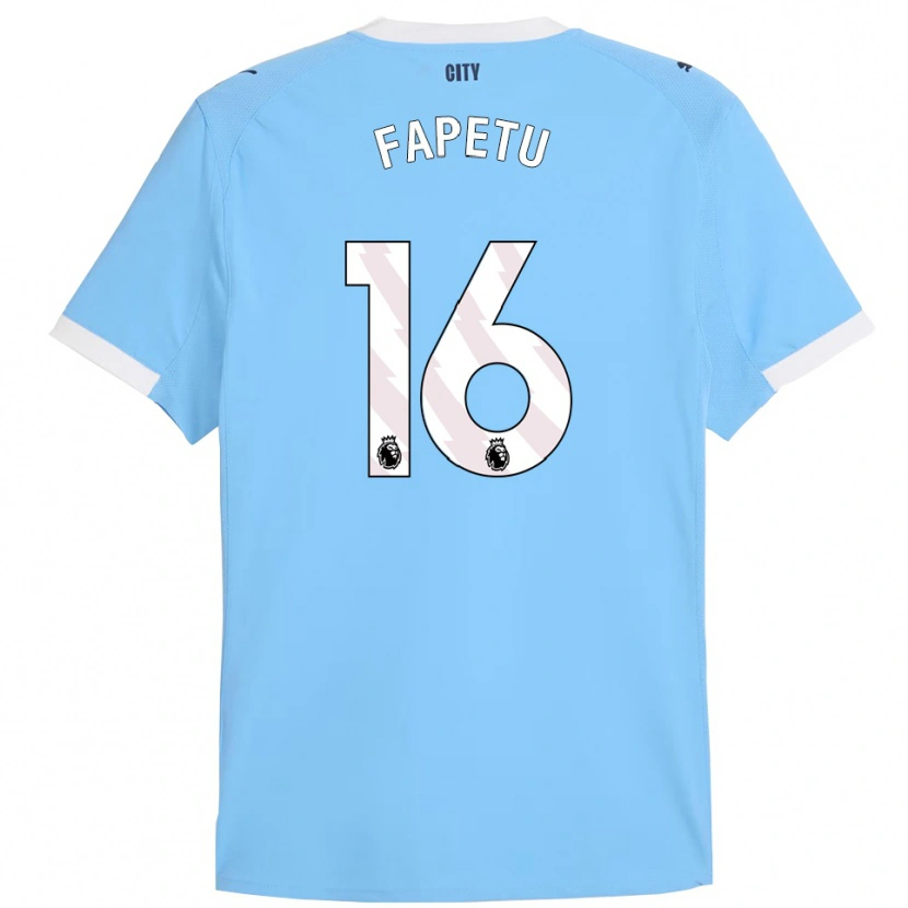 Danxen Heren Femi Fapetu #16 Hemelsblauw Wit Thuisshirt Thuistenue 2025/26 T-Shirt