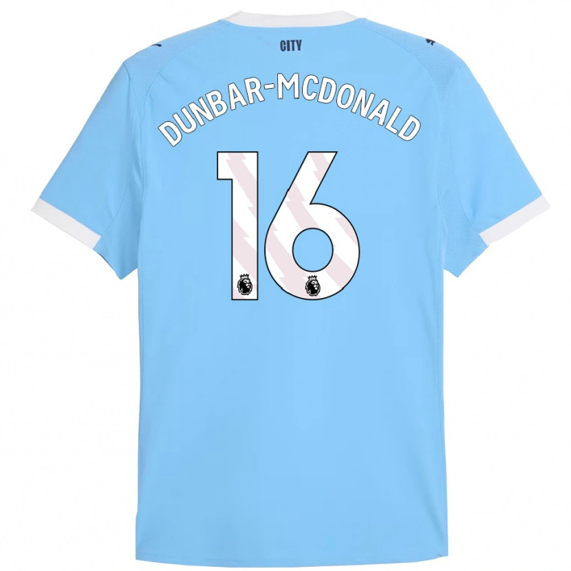 Danxen Heren Christian Dunbar-Mcdonald #16 Hemelsblauw Wit Thuisshirt Thuistenue 2025/26 T-Shirt