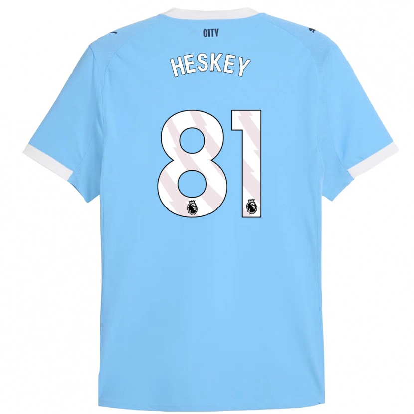 Danxen Heren Jaden Heskey #81 Hemelsblauw Wit Thuisshirt Thuistenue 2025/26 T-Shirt