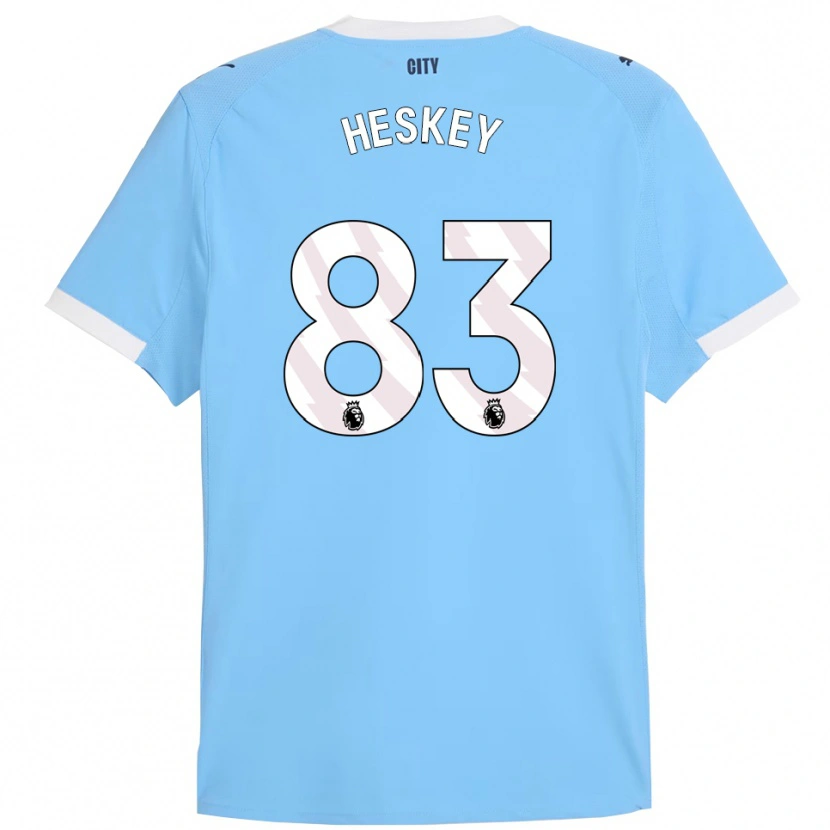 Danxen Heren Reigan Heskey #83 Hemelsblauw Wit Thuisshirt Thuistenue 2025/26 T-Shirt