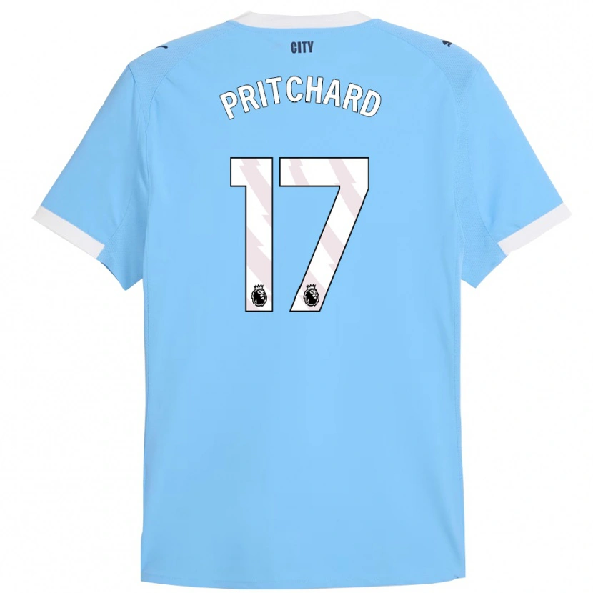Danxen Heren Poppy Pritchard #17 Hemelsblauw Wit Thuisshirt Thuistenue 2025/26 T-Shirt