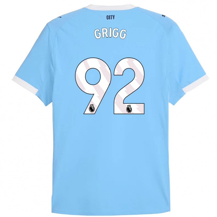 Danxen Heren Finley Grigg #92 Hemelsblauw Wit Thuisshirt Thuistenue 2025/26 T-Shirt
