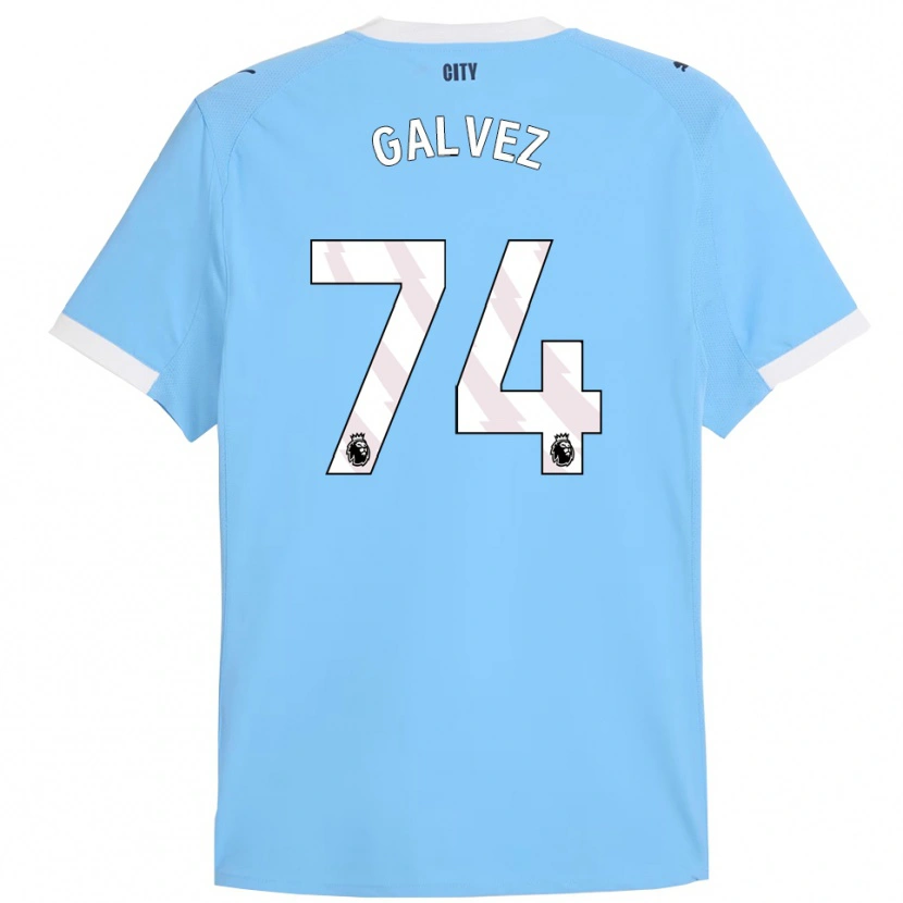 Danxen Heren Tomas Galvez #74 Hemelsblauw Wit Thuisshirt Thuistenue 2025/26 T-Shirt