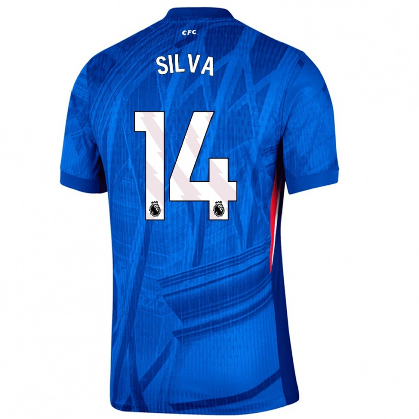 Danxen Heren Isago Silva #14 Blauw Wit Thuisshirt Thuistenue 2025/26 T-Shirt