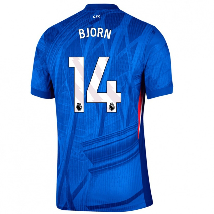 Danxen Heren Nathalie Bjorn #14 Blauw Wit Thuisshirt Thuistenue 2025/26 T-Shirt