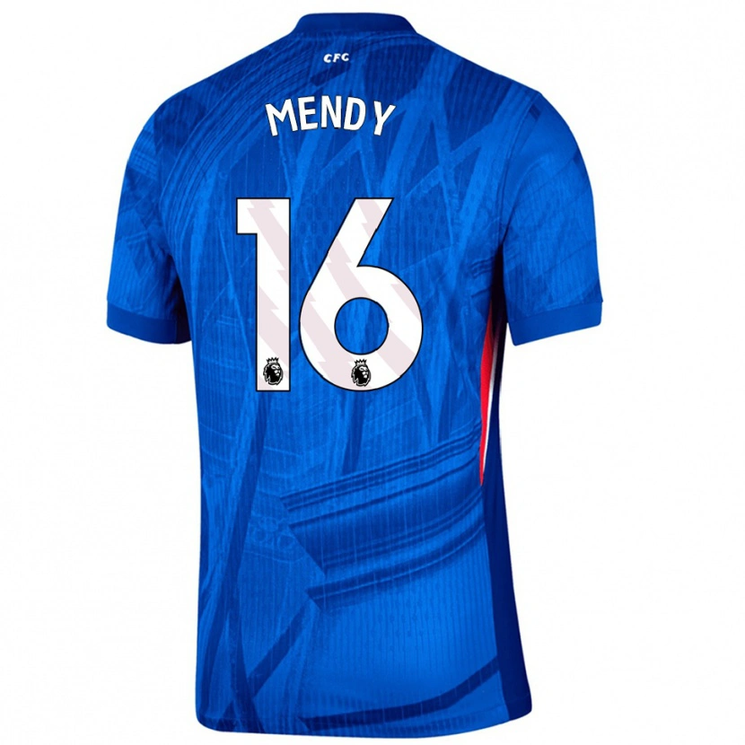 Danxen Heren Edouard Mendy #16 Blauw Wit Thuisshirt Thuistenue 2025/26 T-Shirt