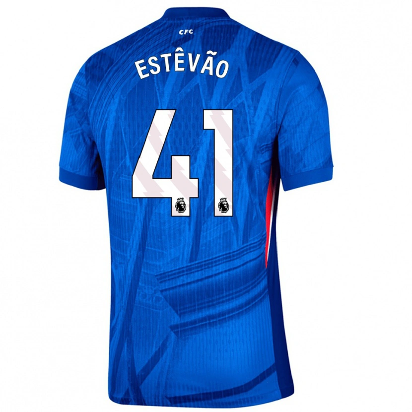 Danxen Heren Estêvão #41 Blauw Wit Thuisshirt Thuistenue 2025/26 T-Shirt