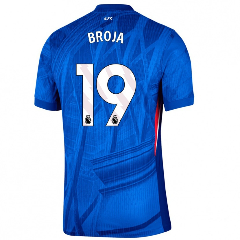Danxen Heren Armando Broja #19 Blauw Wit Thuisshirt Thuistenue 2025/26 T-Shirt