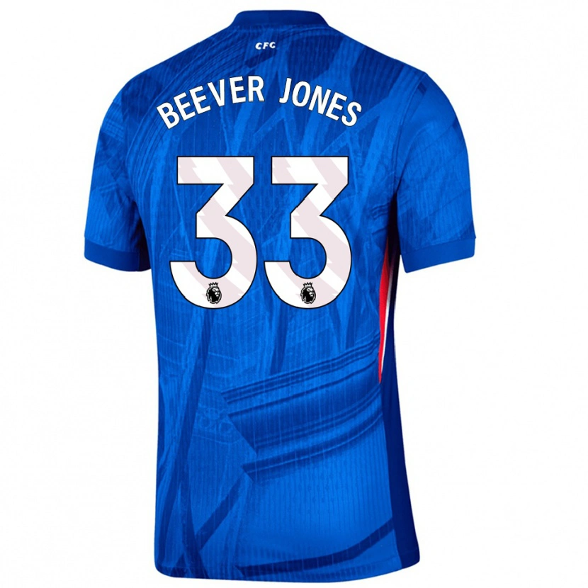 Danxen Heren Aggie Beever-Jones #33 Blauw Wit Thuisshirt Thuistenue 2025/26 T-Shirt