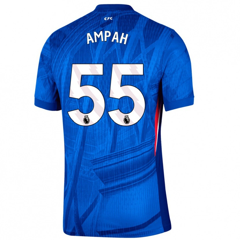 Danxen Heren Ato Ampah #55 Blauw Wit Thuisshirt Thuistenue 2025/26 T-Shirt