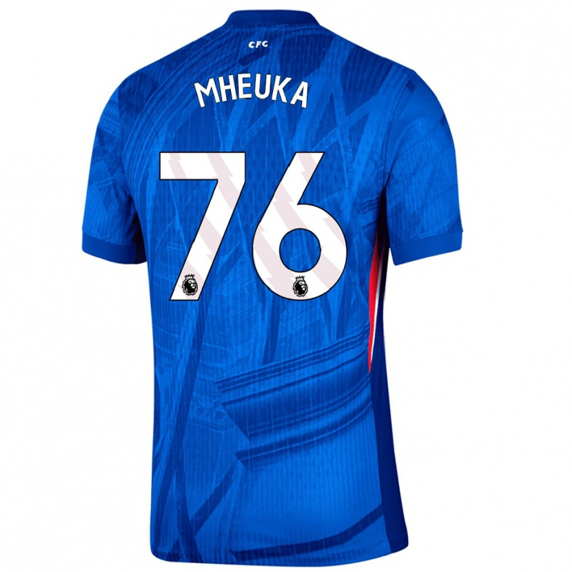 Danxen Heren Shumaira Mheuka #76 Blauw Wit Thuisshirt Thuistenue 2025/26 T-Shirt
