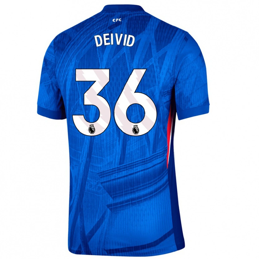 Danxen Heren Deivid Washington #36 Blauw Wit Thuisshirt Thuistenue 2025/26 T-Shirt