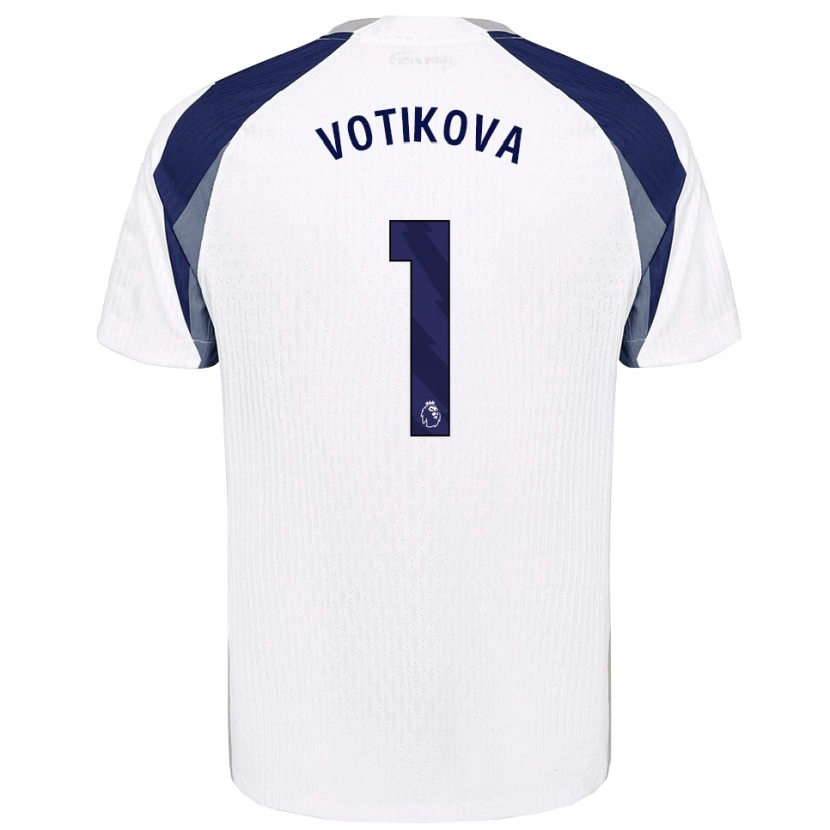 Danxen Heren Barbora Votíková #1 Wit Marineblauw Thuisshirt Thuistenue 2025/26 T-Shirt
