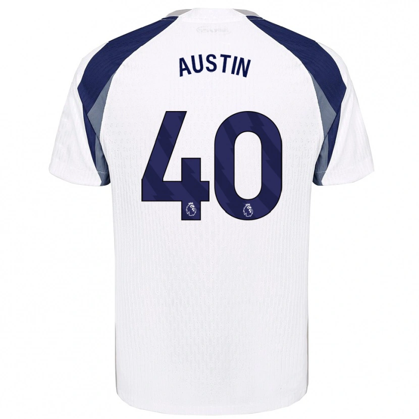 Danxen Heren Brandon Austin #40 Wit Marineblauw Thuisshirt Thuistenue 2025/26 T-Shirt