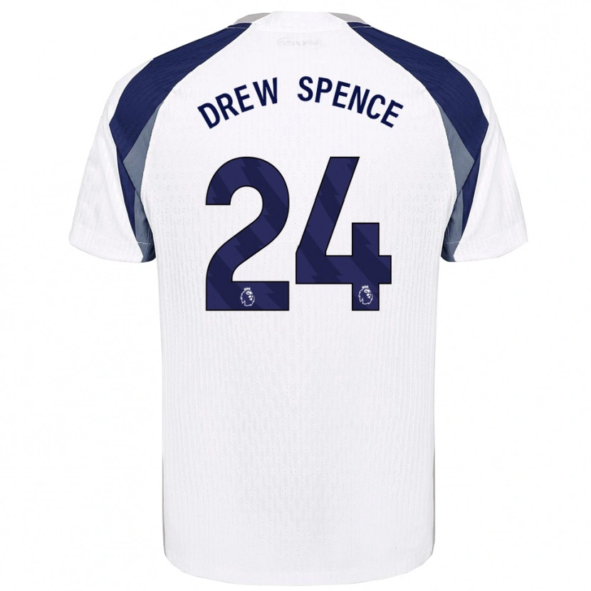 Danxen Heren Drew Spence #24 Wit Marineblauw Thuisshirt Thuistenue 2025/26 T-Shirt