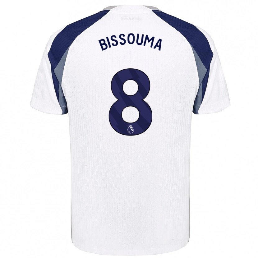 Danxen Heren Yves Bissouma #8 Wit Marineblauw Thuisshirt Thuistenue 2025/26 T-Shirt