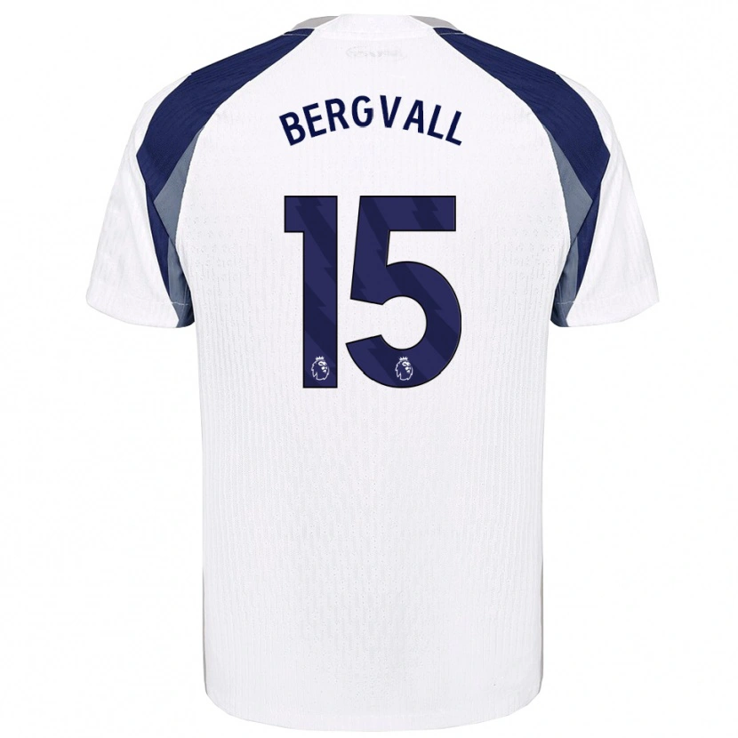 Danxen Heren Lucas Bergvall #15 Wit Marineblauw Thuisshirt Thuistenue 2025/26 T-Shirt