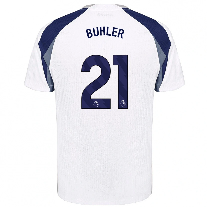 Danxen Heren Luana Bühler #21 Wit Marineblauw Thuisshirt Thuistenue 2025/26 T-Shirt
