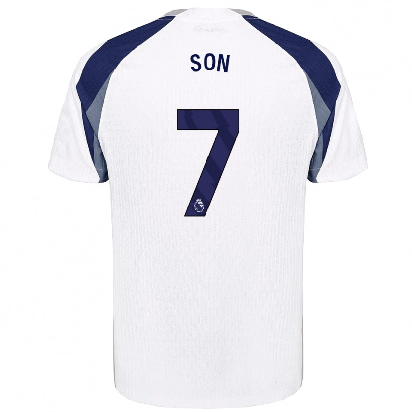 Danxen Heren Heung-Min Son #7 Wit Marineblauw Thuisshirt Thuistenue 2025/26 T-Shirt