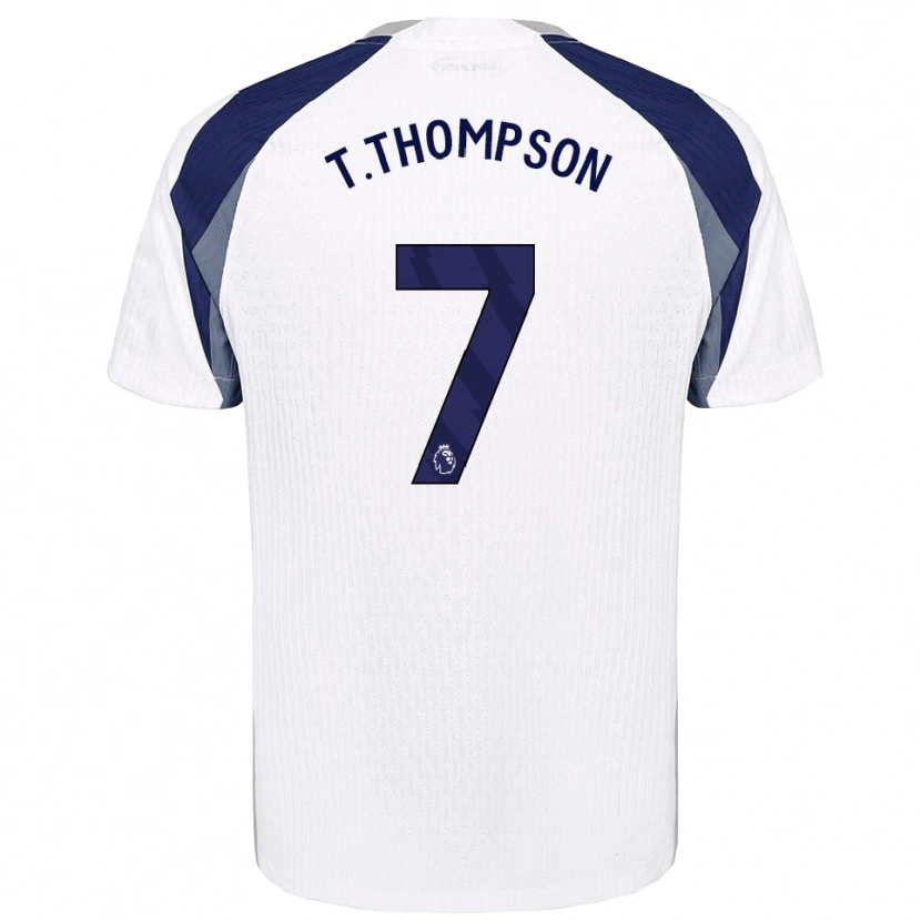 Danxen Heren Tynan Thompson #7 Wit Marineblauw Thuisshirt Thuistenue 2025/26 T-Shirt