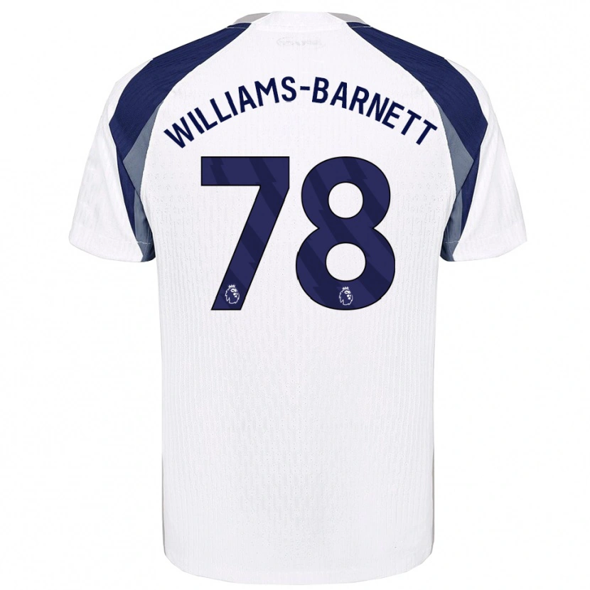 Danxen Heren Lucá Williams-Barnett #78 Wit Marineblauw Thuisshirt Thuistenue 2025/26 T-Shirt