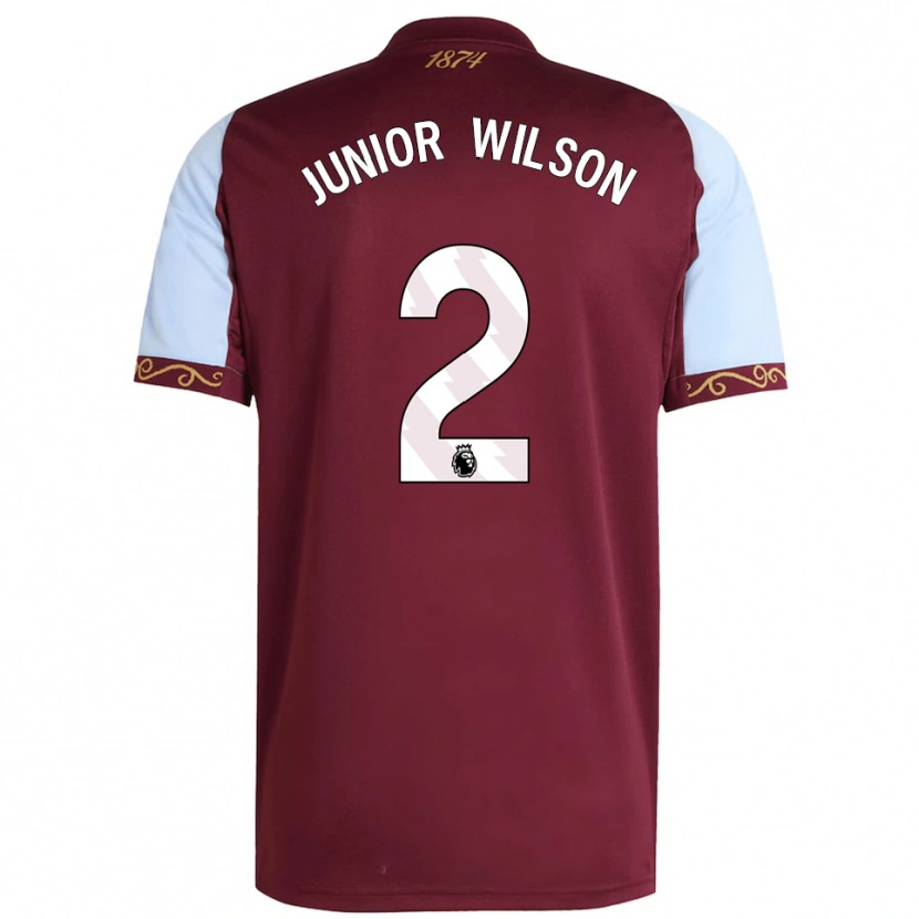 Danxen Heren Junior Wilson #2 Bourgondisch Hemelsblauw Thuisshirt Thuistenue 2025/26 T-Shirt