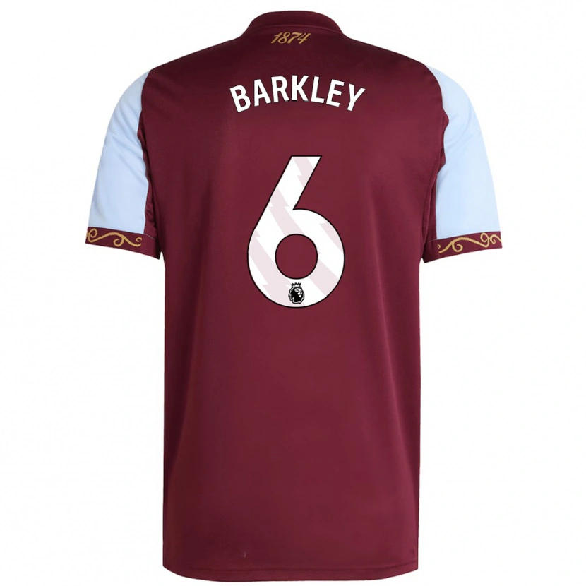 Danxen Heren Ross Barkley #6 Bourgondisch Hemelsblauw Thuisshirt Thuistenue 2025/26 T-Shirt