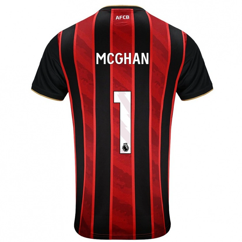 Danxen Heren Hayden Mcghan #1 Rood Zwart Thuisshirt Thuistenue 2025/26 T-Shirt