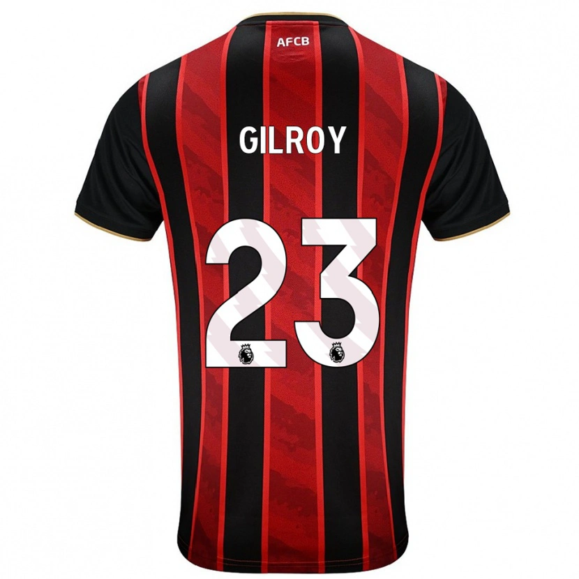 Danxen Heren Chloe Gilroy #23 Rood Zwart Thuisshirt Thuistenue 2025/26 T-Shirt