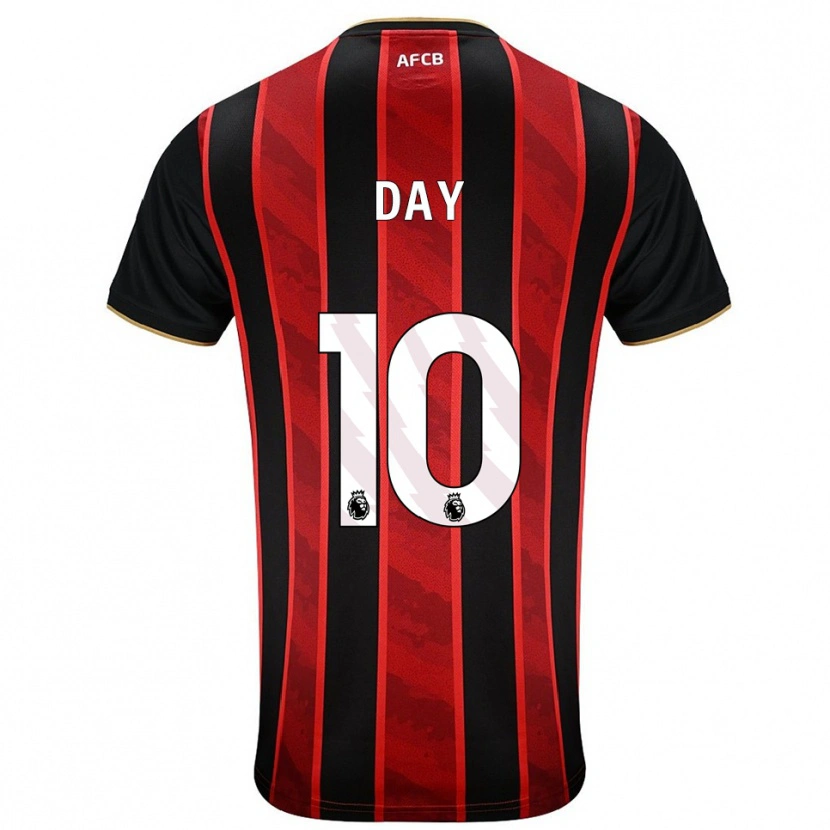 Danxen Heren Jonny Day #10 Rood Zwart Thuisshirt Thuistenue 2025/26 T-Shirt