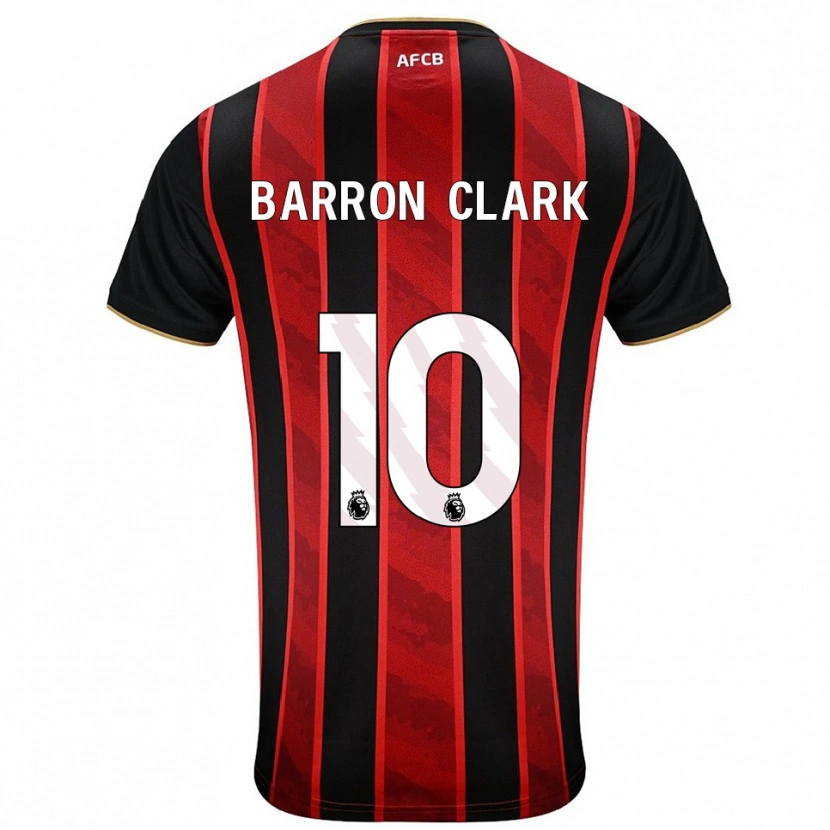 Danxen Heren Molly Barron-Clark #10 Rood Zwart Thuisshirt Thuistenue 2025/26 T-Shirt