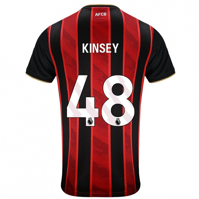 Danxen Heren Max Kinsey #48 Rood Zwart Thuisshirt Thuistenue 2025/26 T-Shirt