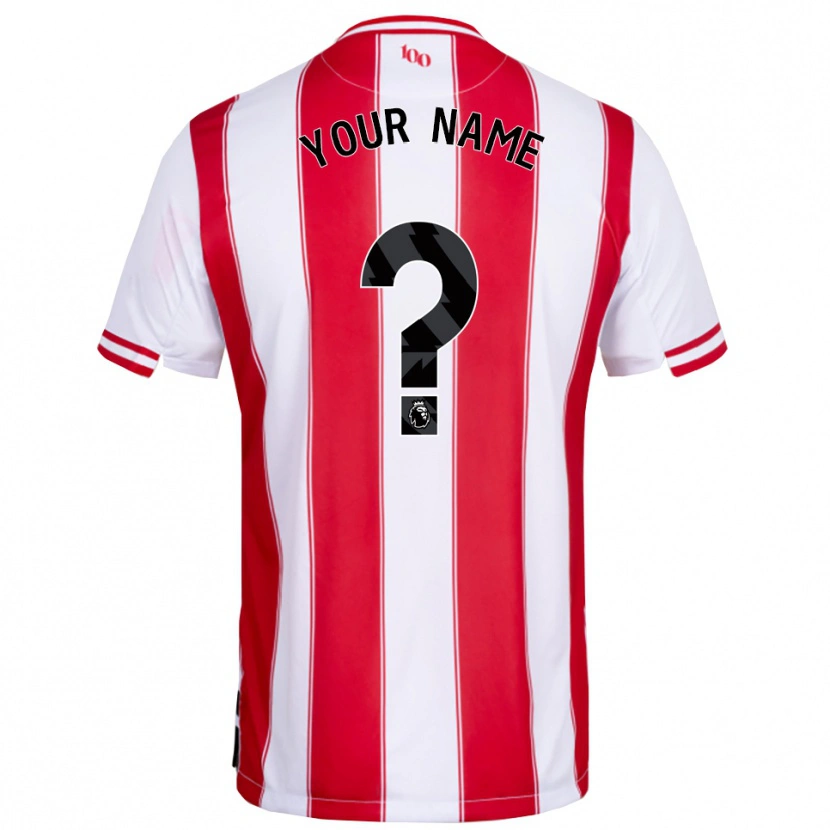 Danxen Heren Uw Naam #0 Rood Wit Thuisshirt Thuistenue 2025/26 T-Shirt