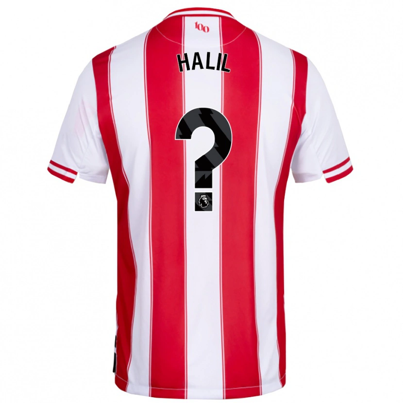 Danxen Heren Kaya Halil #0 Rood Wit Thuisshirt Thuistenue 2025/26 T-Shirt