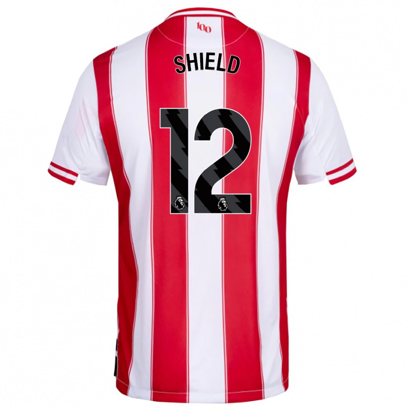 Danxen Heren Ollie Shield #12 Rood Wit Thuisshirt Thuistenue 2025/26 T-Shirt