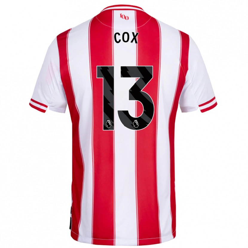 Danxen Heren Matthew Cox #13 Rood Wit Thuisshirt Thuistenue 2025/26 T-Shirt