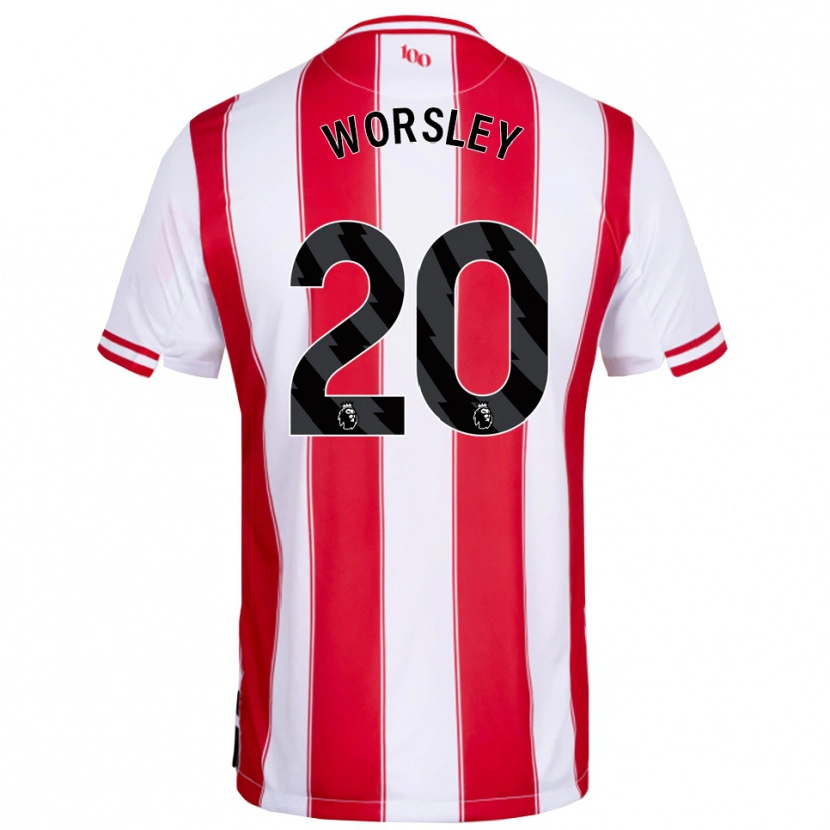 Danxen Heren Freya Worsley #20 Rood Wit Thuisshirt Thuistenue 2025/26 T-Shirt