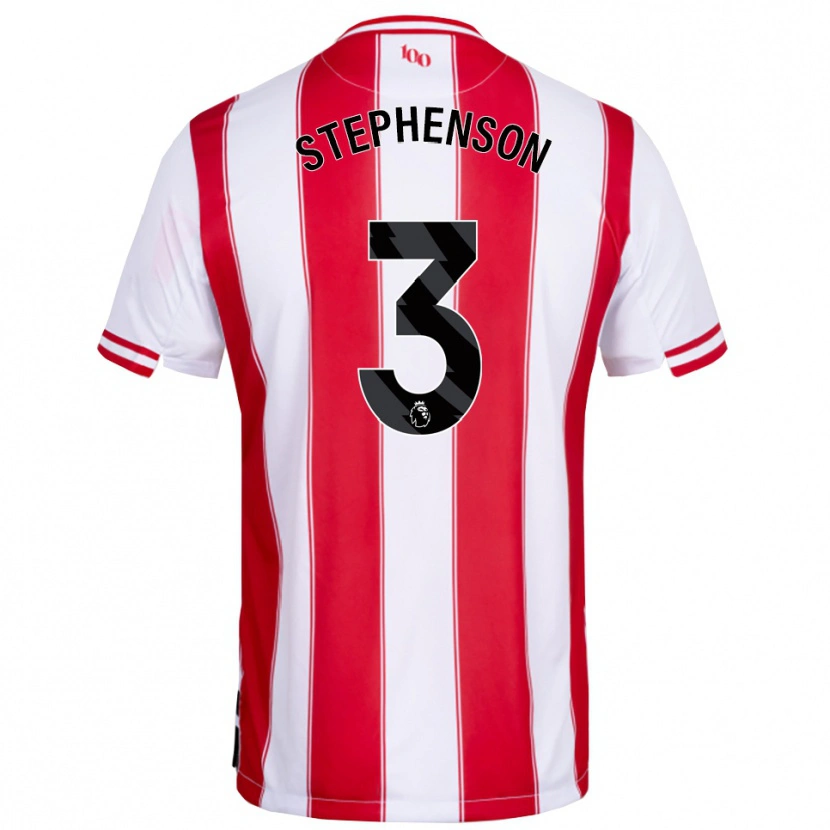 Danxen Heren Joshua Stephenson #3 Rood Wit Thuisshirt Thuistenue 2025/26 T-Shirt