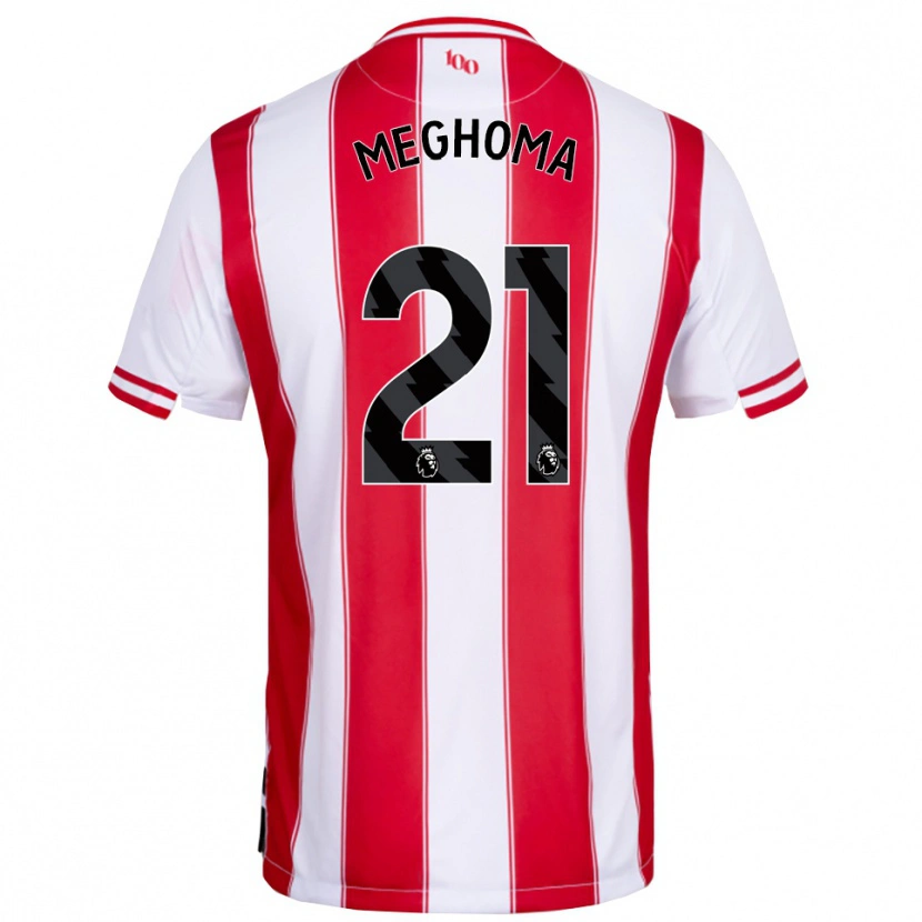 Danxen Heren Jayden Meghoma #21 Rood Wit Thuisshirt Thuistenue 2025/26 T-Shirt