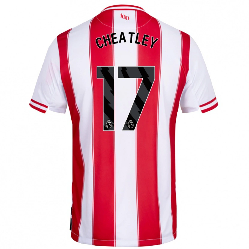 Danxen Heren Ashley Cheatley #17 Rood Wit Thuisshirt Thuistenue 2025/26 T-Shirt