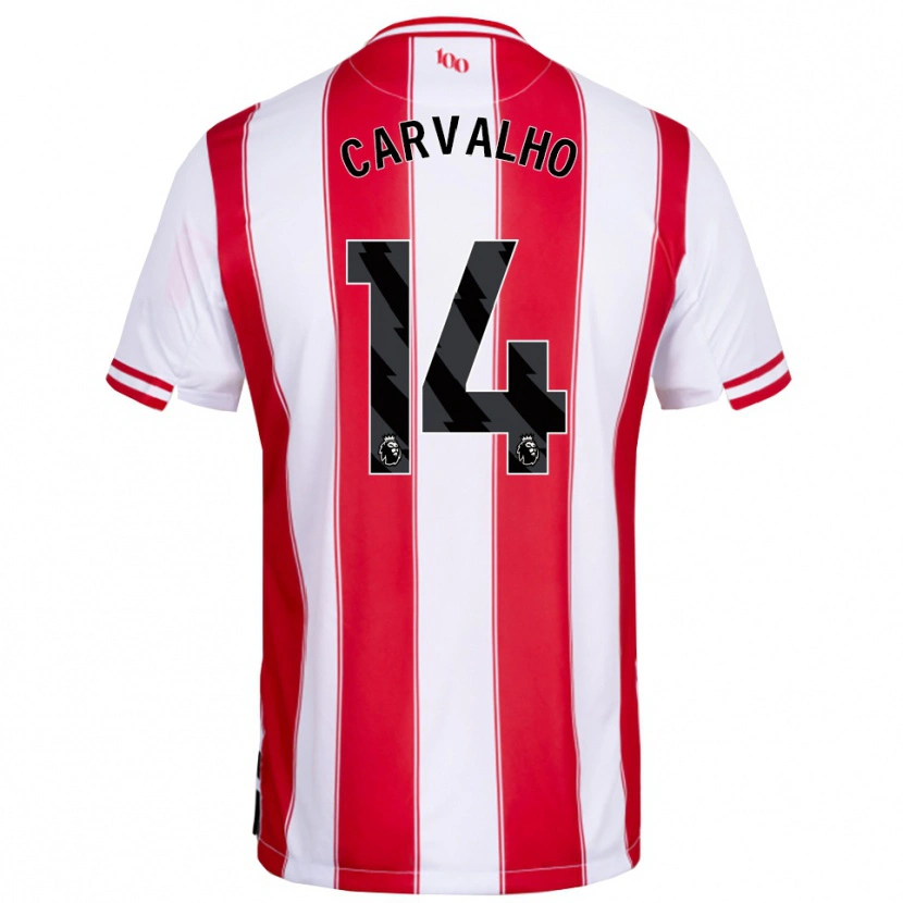 Danxen Heren Fábio Carvalho #14 Rood Wit Thuisshirt Thuistenue 2025/26 T-Shirt