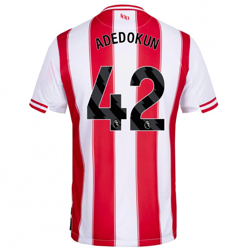 Danxen Heren Val Adedokun #42 Rood Wit Thuisshirt Thuistenue 2025/26 T-Shirt