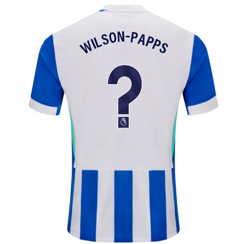 Danxen Heren Charlie Wilson-Papps #0 Blauw Wit Thuisshirt Thuistenue 2025/26 T-Shirt