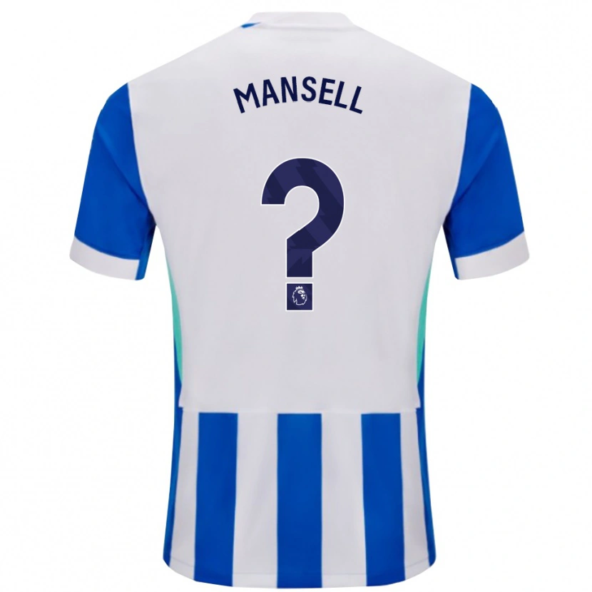 Danxen Heren Alfie Mansell #0 Blauw Wit Thuisshirt Thuistenue 2025/26 T-Shirt