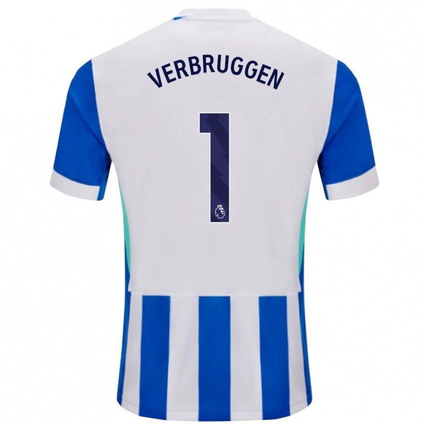 Danxen Heren Bart Verbruggen #1 Blauw Wit Thuisshirt Thuistenue 2025/26 T-Shirt