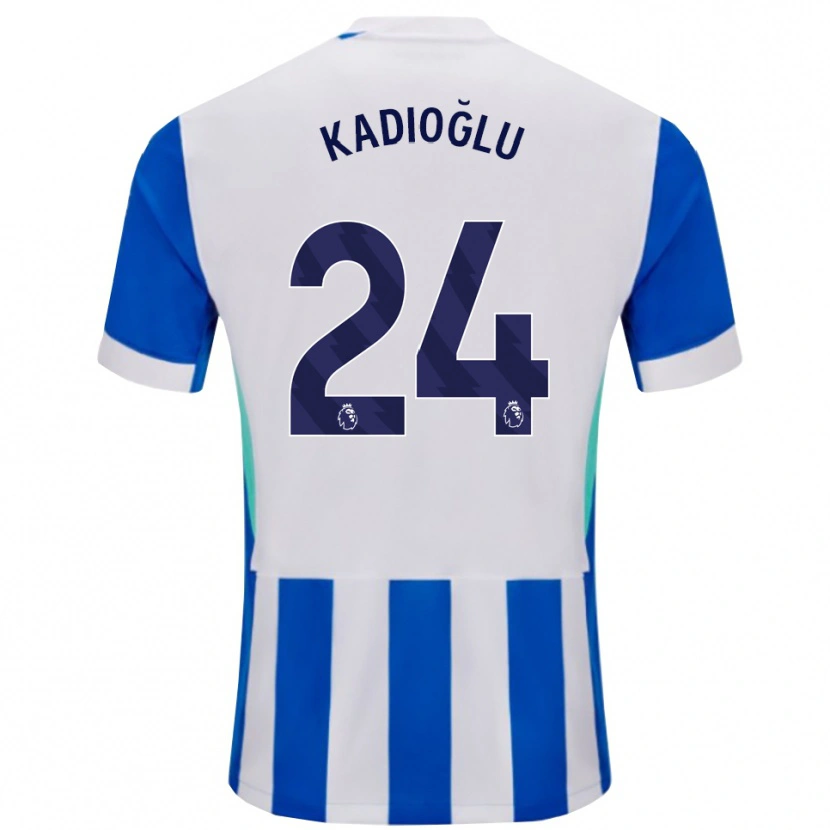 Danxen Heren Ferdi Kadıoğlu #24 Blauw Wit Thuisshirt Thuistenue 2025/26 T-Shirt