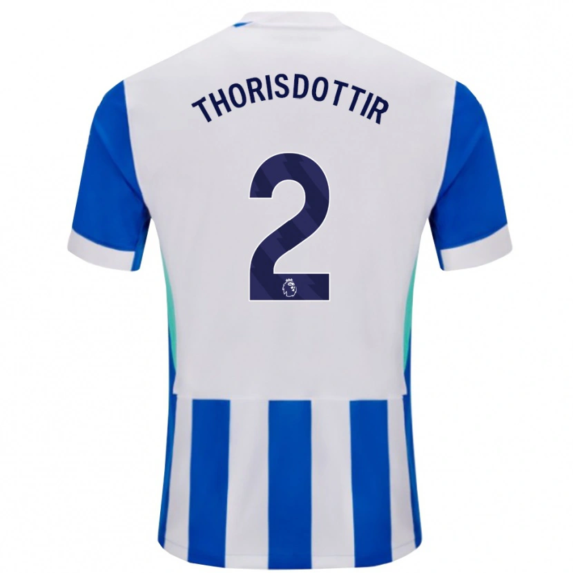 Danxen Heren Maria Thorisdottir #2 Blauw Wit Thuisshirt Thuistenue 2025/26 T-Shirt