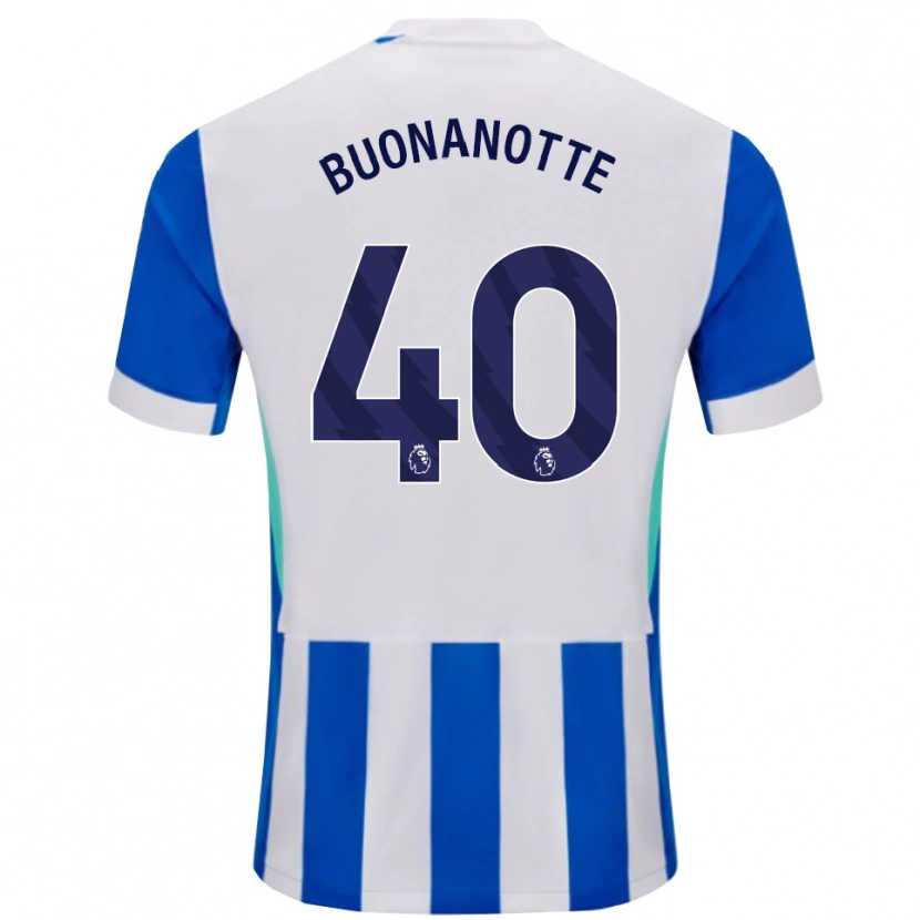 Danxen Heren Facundo Buonanotte #40 Blauw Wit Thuisshirt Thuistenue 2025/26 T-Shirt